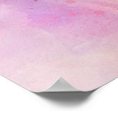 Hawaiianische Meeresschildkröte-Wasserfarbenposter Poster (Ecke)