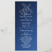 Hawaiianische Meeresschildkröte White on Blue Beac Programm (Vorderseite)