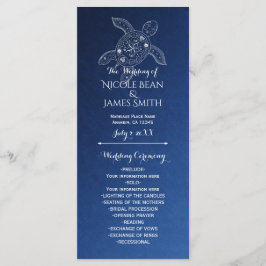 Hawaiianische Meeresschildkröte White on Blue Beac Programm