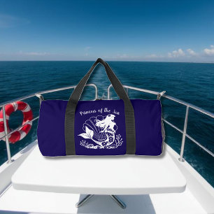 Hawaiianische Meerjungfrau Prinzessin des Blauen M Duffle Bag