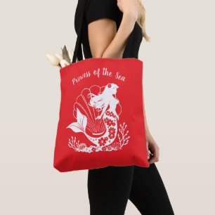 Hawaiianische Meerjungfrau-Prinzessin des Seehecht Tasche