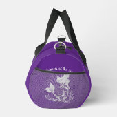 Hawaiianische Meerjungfrau Prinzessin Lila Duffle Bag (Rechts)