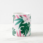 Hawaiianische Muster Rosa Blume Kaffeetasse (Mittel)