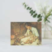 Hawaiianische Mutter und Kind Postkarte (Stehend Vorderseite)