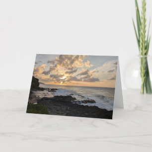 Hawaiianische Naturlandschaftsfotografie Dankeskarte
