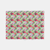 Hawaiianische Orchideendecke Fleecedecke (Vorderseite (Horizontal))