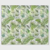 Hawaiianische Palmen Blätter & Worte Geschenkpapier (Flach)