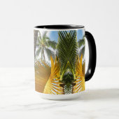 Hawaiianische Palmen Tasse (VorderseiteRechts)
