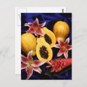 Hawaiianische Papayas Postkarte (Vorne/Hinten)