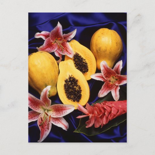 Hawaiianische Papayas Postkarte (Vorderseite)