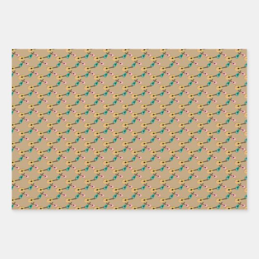 Hawaiianische Papiere Geschenkpapier Set (Vorderseite 3)