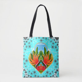 Hawaiianische Paradiesvögel (blau) Tasche