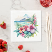 Hawaiianische Party-Servietten Serviette (Beispiel)
