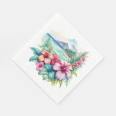 Hawaiianische Party-Servietten Serviette (Ecke)