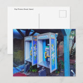 Hawaiianische Pay Phones, Kauai, Hawaii Postkarte (Vorne/Hinten)