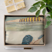 Hawaiianische Perltaucher männlicher Schwimmer Seidenpapier (Geschenk)