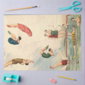 Hawaiianische Perltaucher männlicher Schwimmer Seidenpapier (Basteln)