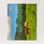 Hawaiianische Pferde, Hokulei Peak, Kauai, Hawaii Puzzle (Vertikal)