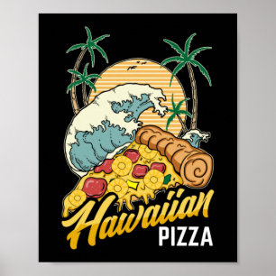 Hawaiianische Pizza Poster