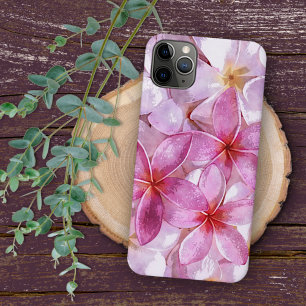 Hawaiianische Plumeria-Blumen-Aquarell-Kunstmalere Case-Mate iPhone Hülle