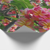 Hawaiianische Plumeria Geschenkpapier (Ecke)