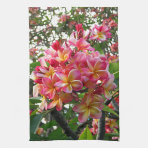 Hawaiianische Plumeria Geschirrtuch