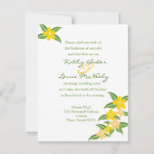 Hawaiianische Plumeria Hochzeitseinladung - 4,25 x Einladung (Vorderseite)