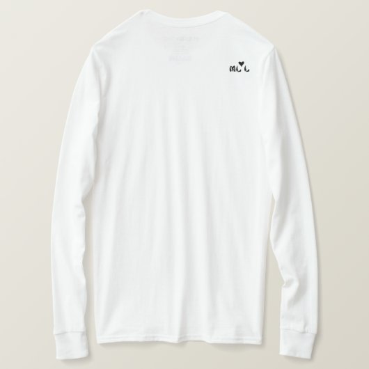 Hawaiianische Plumeria Long Sleeve s T-Shirt (Design Rückseite)