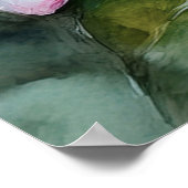 Hawaiianische Plumeria und rosa Ingwer Poster (Ecke)