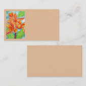 Hawaiianische Plumeria Visitenkarte (Vorne/Hinten)