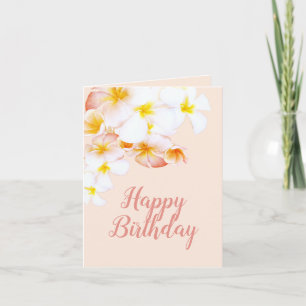Hawaiianische Plumerien Frangipani Alles Gute zum Karte