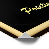 Hawaiianische positive Gedanken Poster (Ecke)