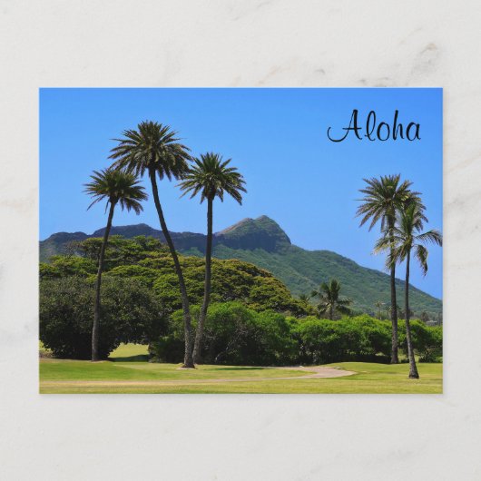 Hawaiianische Postkarte (Vorderseite)