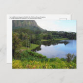 Hawaiianische Postkarte (Vorne/Hinten)