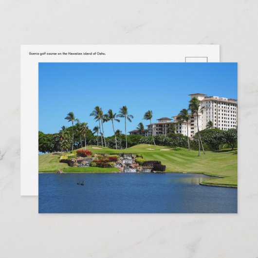 Hawaiianische Postkarte (Vorne/Hinten)