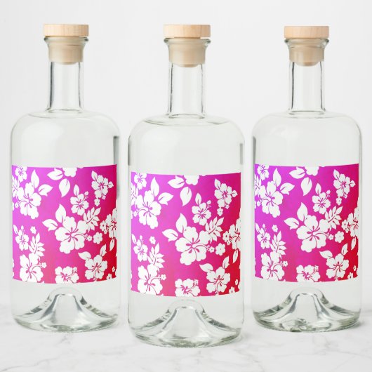 Hawaiianische Printwerbung Alkoholflaschenetikett (Flaschen)