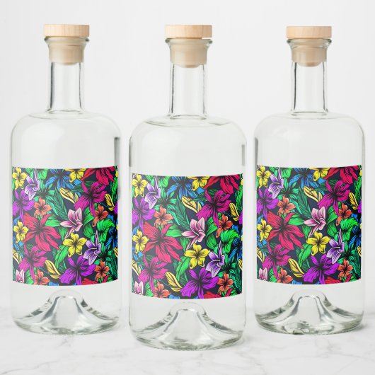 Hawaiianische Printwerbung Alkoholflaschenetikett (Flaschen)