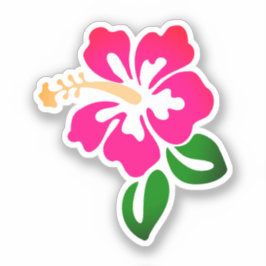 Hawaiianische Printwerbung Aufkleber