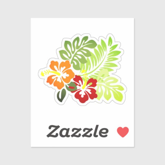 Hawaiianische Printwerbung Aufkleber (Blatt)