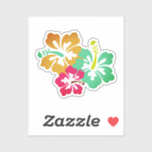 Hawaiianische Printwerbung Aufkleber (Blatt)