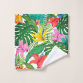 Hawaiianische Printwerbung Badhandtuch Set (Waschlappen)