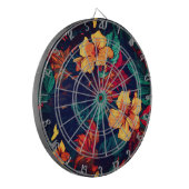 Hawaiianische Printwerbung Dartscheibe (Vorderseite Links)