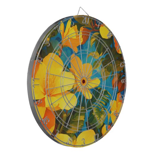 Hawaiianische Printwerbung Dartscheibe (Vorderseite Links)