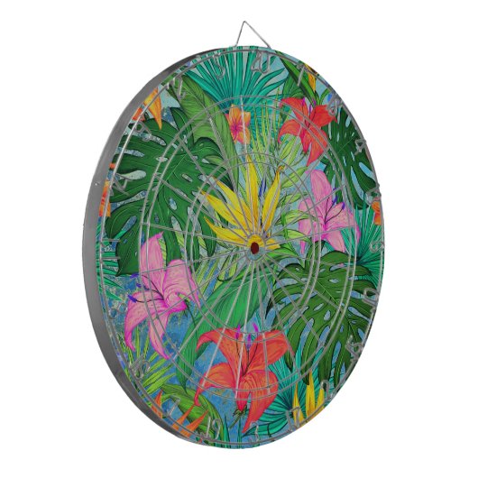 Hawaiianische Printwerbung Dartscheibe (Vorderseite Links)