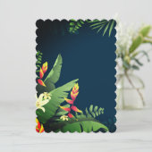 Hawaiianische Printwerbung Einladung (Stehend Vorderseite)