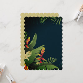 Hawaiianische Printwerbung Einladung