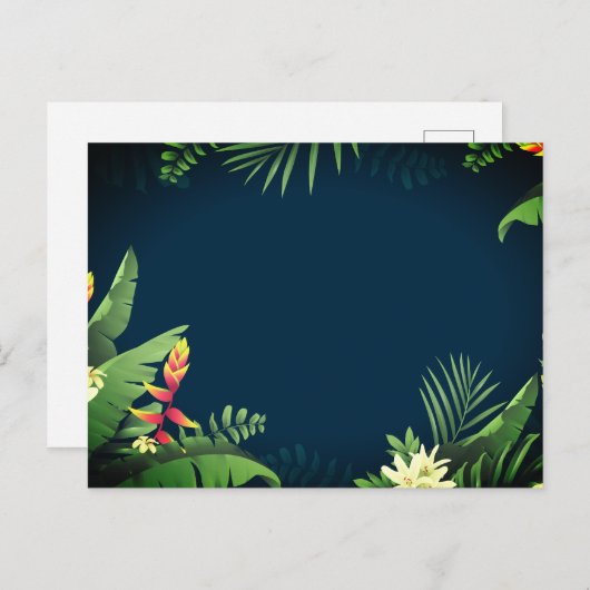 Hawaiianische Printwerbung Feiertagspostkarte (Vorne/Hinten)