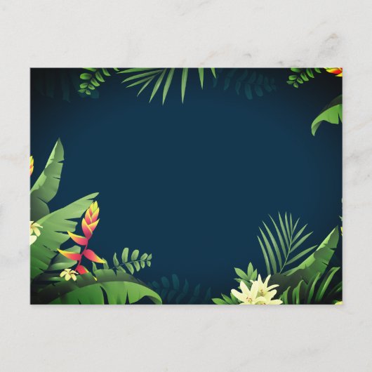 Hawaiianische Printwerbung Feiertagspostkarte (Vorderseite)