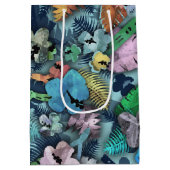 Hawaiianische Printwerbung für Elektriker mit Werk Mittlere Geschenktüte (Rückseite)