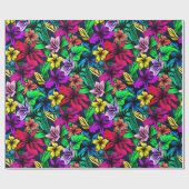 Hawaiianische Printwerbung Geschenkpapier (Flach)